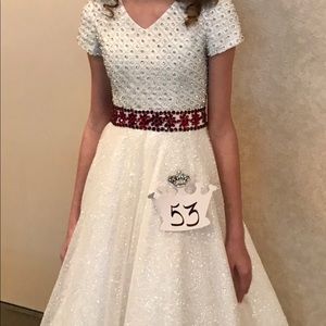 Custom Dandan Li pageant dress